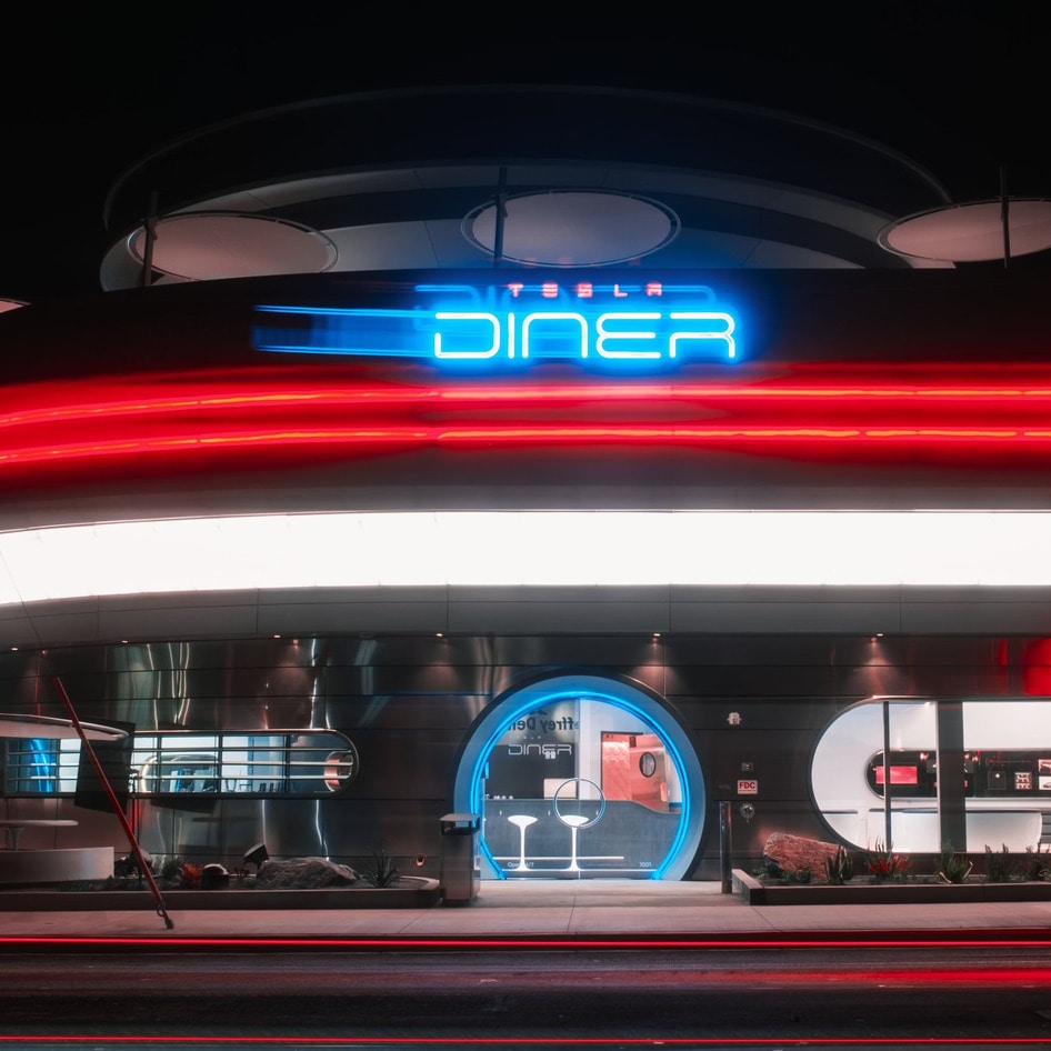 The Tesla Diner Doesn't Charge Extra for Oat Milk, But the Rest of the Menu Is a Climate Nightmare