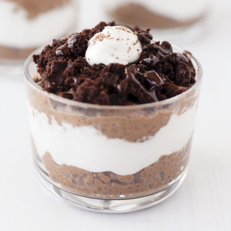 Creamy, Chocolaty Brownie Batter Chia Pudding