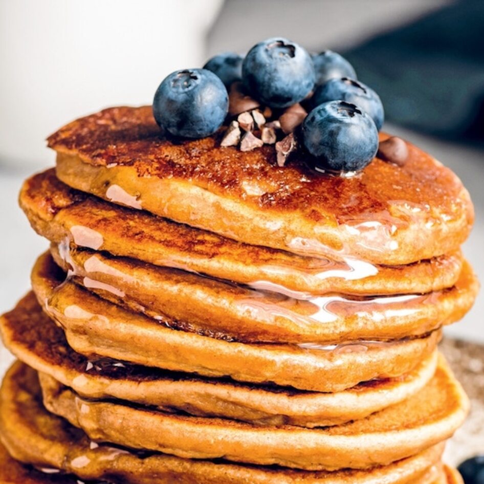 Fluffy Plant-Based Oat Milk Pancakes