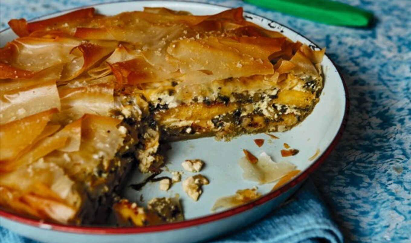 Caribbean Plantain Phyllo Pie
