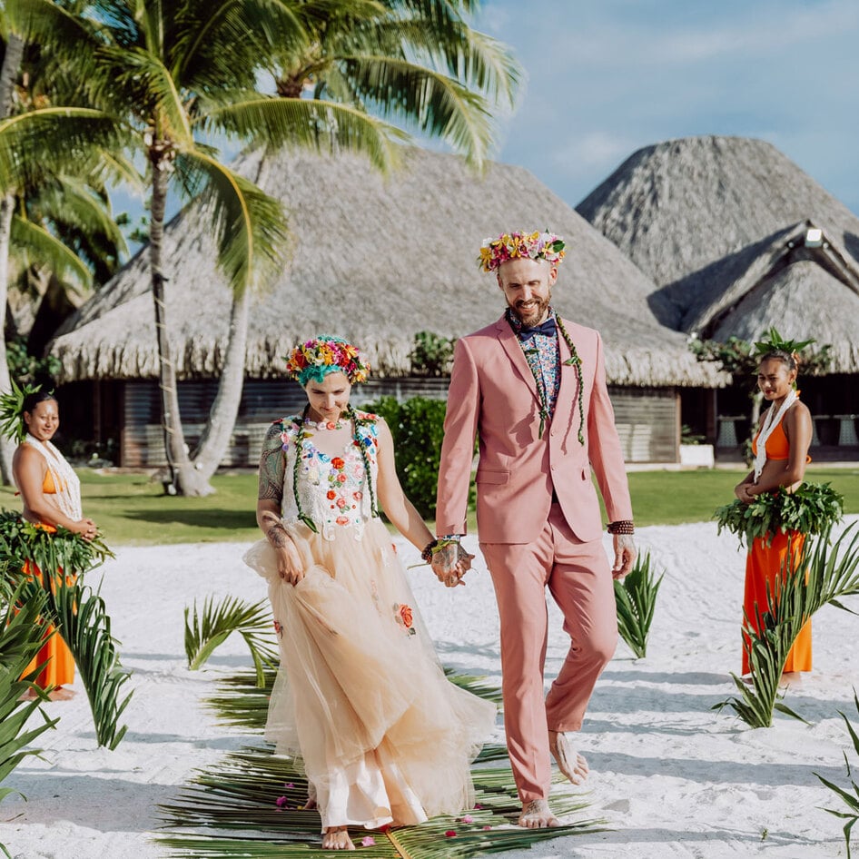 From Antarctica to Bora Bora: This Couple Held Four Separate Weddings Around the World 
