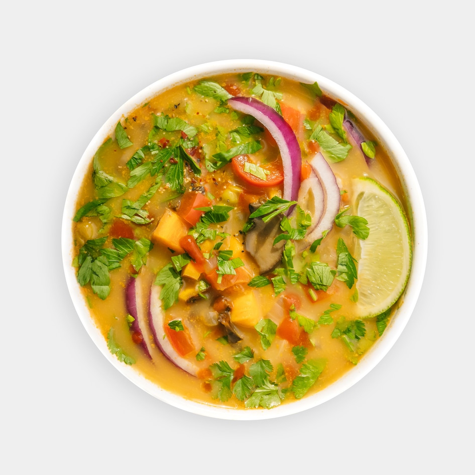 Thai-Inspired Red Curry Sweet Potato Soup