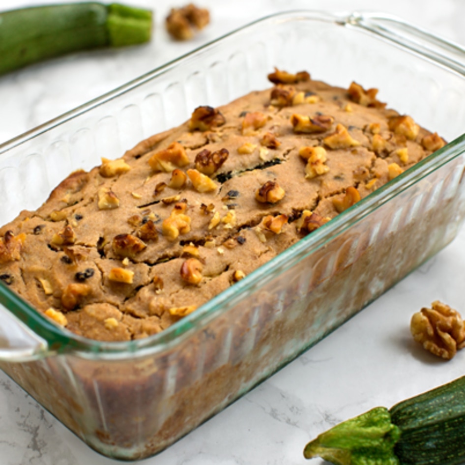 Gluten-Free Vegan Zucchini Walnut Bread