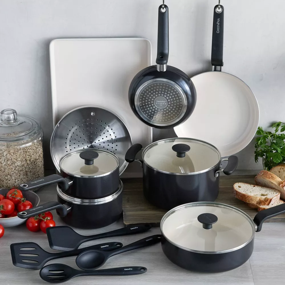 GreenPan Rio 16 Piece Ceramic Cookware Set