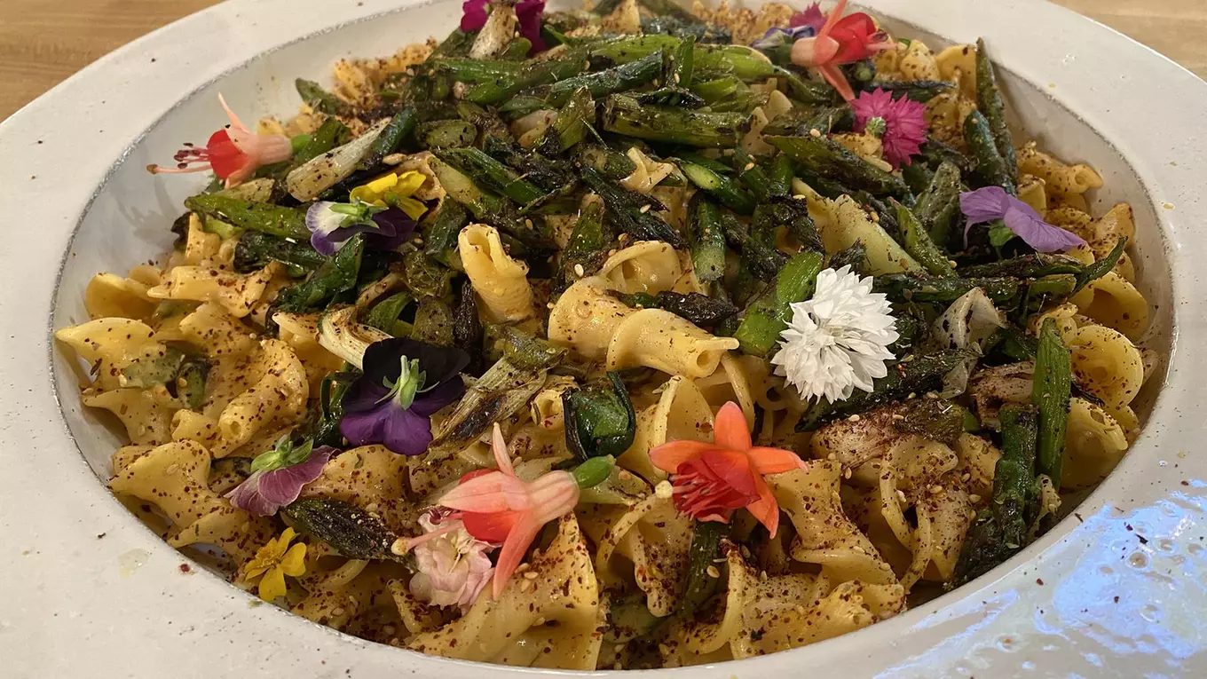 vegan spring pasta